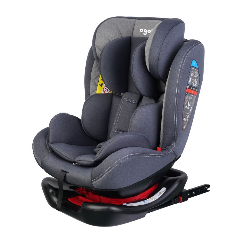 ZK701A COMPLIO DI SICUREZZA BAMBINA ISOFIX 360 gradi Gruppo 0123 ECE R4404 per 0-36kg 0-12 anni