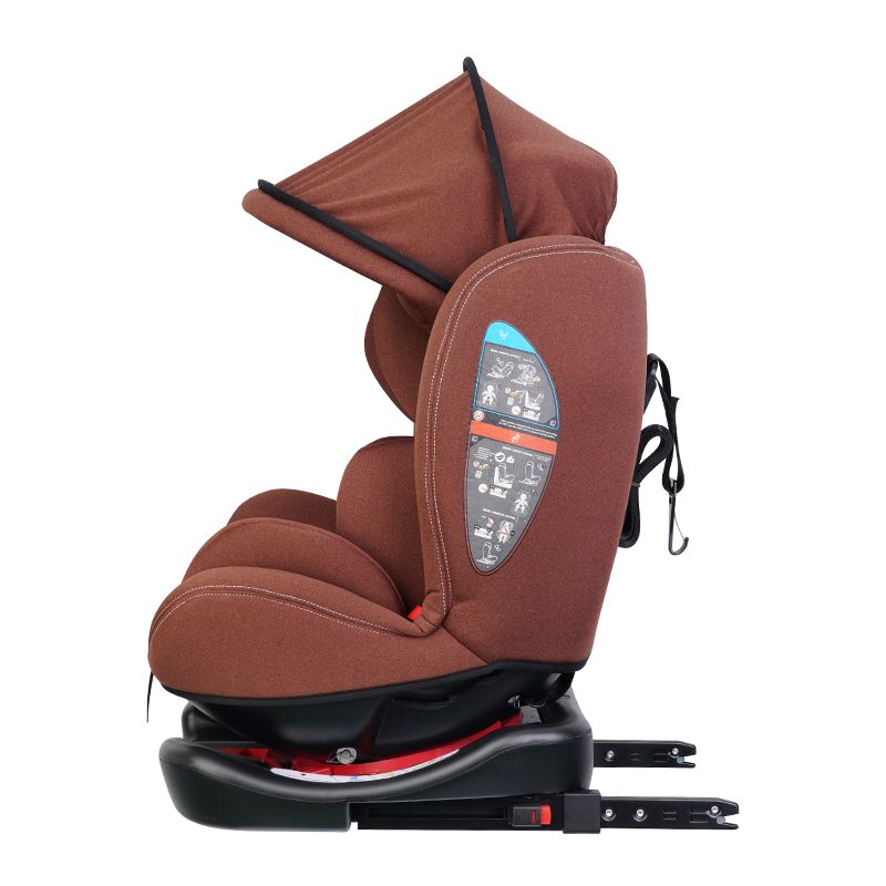 ZK701A COMPLIO DI SICUREZZA BAMBINA ISOFIX 360 gradi Gruppo 0123 ECE R4404 per 0-36kg 0-12 anni