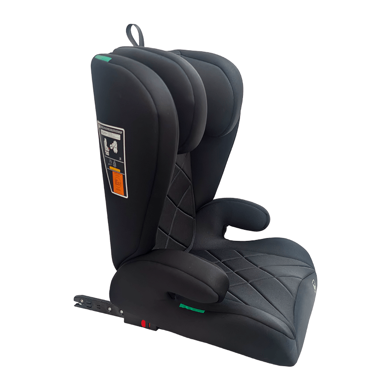 OG303B con seggiolino per auto ISOFIX, gruppo 2 3 seggiolino auto, pieghevole booster, nero con goffratura